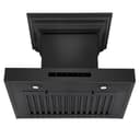 24 In. Crownsound™ Ducted Vent Wall Mount Range Hood In Black Stainless Steel With Built-in Bluetooth Speakers view 7