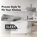 30Inch 4Way Convertible UnderCabinet Range Hood, 270 Max CFM, Stainless Steel view 3