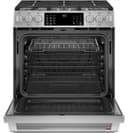 CAFÉ™ 30" Smart Slide-In, Front-Control, Dual-Fuel Range with Warming Drawer view 16