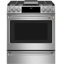 CAFÉ™ 30" Smart Slide-In, Front-Control, Dual-Fuel Range with Warming Drawer view 24
