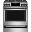CAFÉ™ 30" Smart Slide-In, Front-Control, Dual-Fuel Range with Warming Drawer view 30