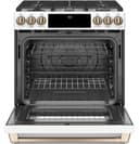 30" Smart Slide-In, Front-Control, Dual-Fuel Range with Warming Drawer view 2