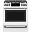 30" Smart Slide-In, Front-Control, Dual-Fuel Range with Warming Drawer view 9