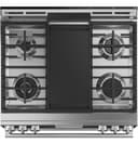 CAFÉ™ 30" Smart Slide-In, Front-Control, Dual-Fuel, Double-Oven Range with Convection in Platinum Glass view 29