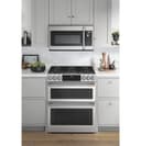 CAFÉ™ 30" Smart Slide-In, Front-Control, Dual-Fuel, Double-Oven Range with Convection view 25