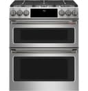 CAFÉ™ 30" Smart Slide-In, Front-Control, Dual-Fuel, Double-Oven Range with Convection view 5
