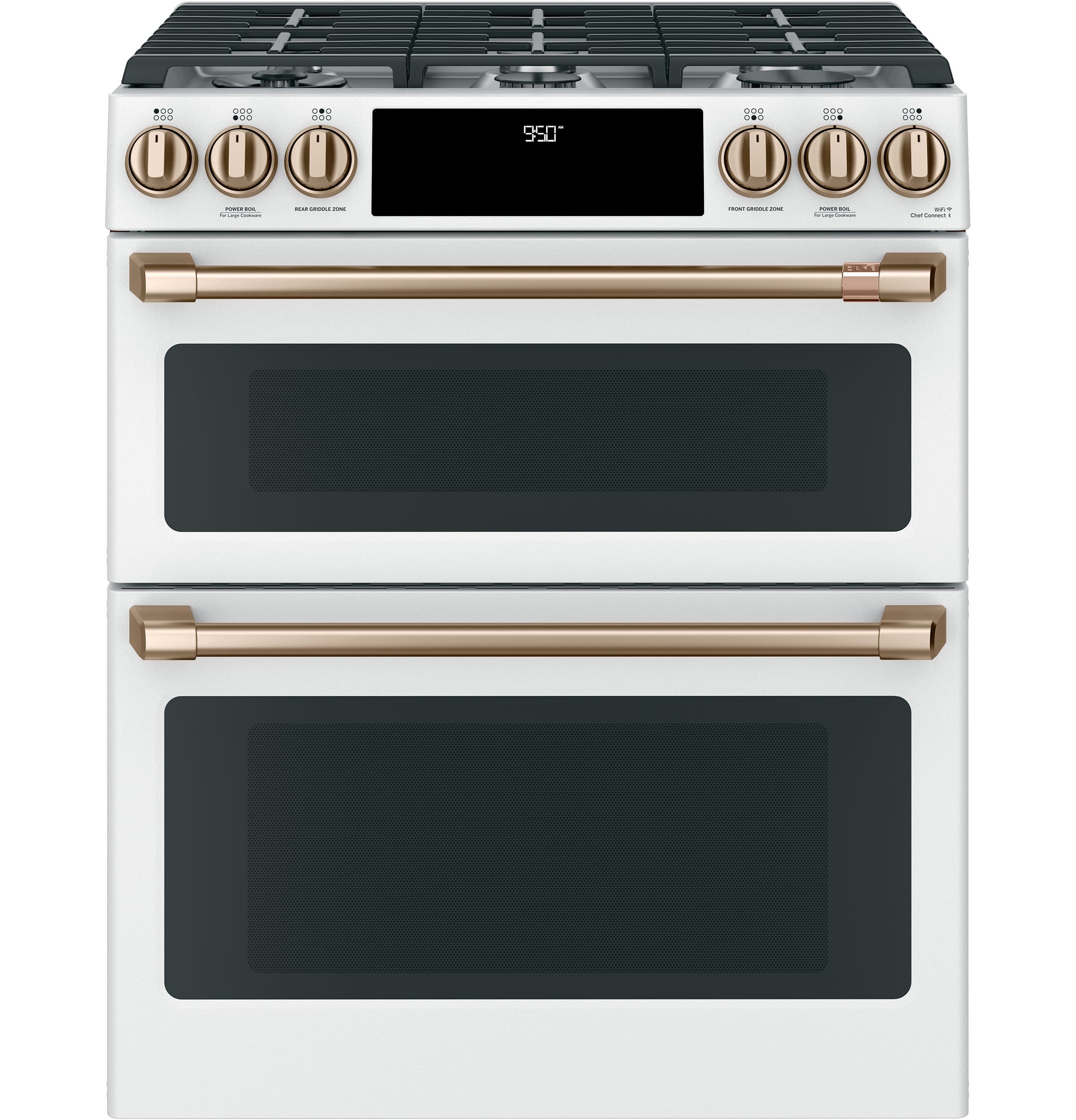 CAFÉ™ 30" Smart Slide-In, Front-Control, Dual-Fuel, Double-Oven Range with Convection
