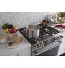 GE Series 30" Slide-In Front Control Dual-Fuel Range with Warming Drawer view 9