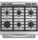 GE Series 30" Slide-In Front Control Dual-Fuel Range with Warming Drawer view 7