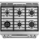 GE Series 30" Slide-In Front Control Dual-Fuel Double Oven with Convection Range view 4