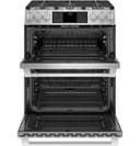 GE Series 30" Slide-In Front Control Dual-Fuel Double Oven with Convection Range view 5