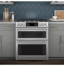 GE Series 30" Slide-In Front Control Dual-Fuel Double Oven with Convection Range view 8