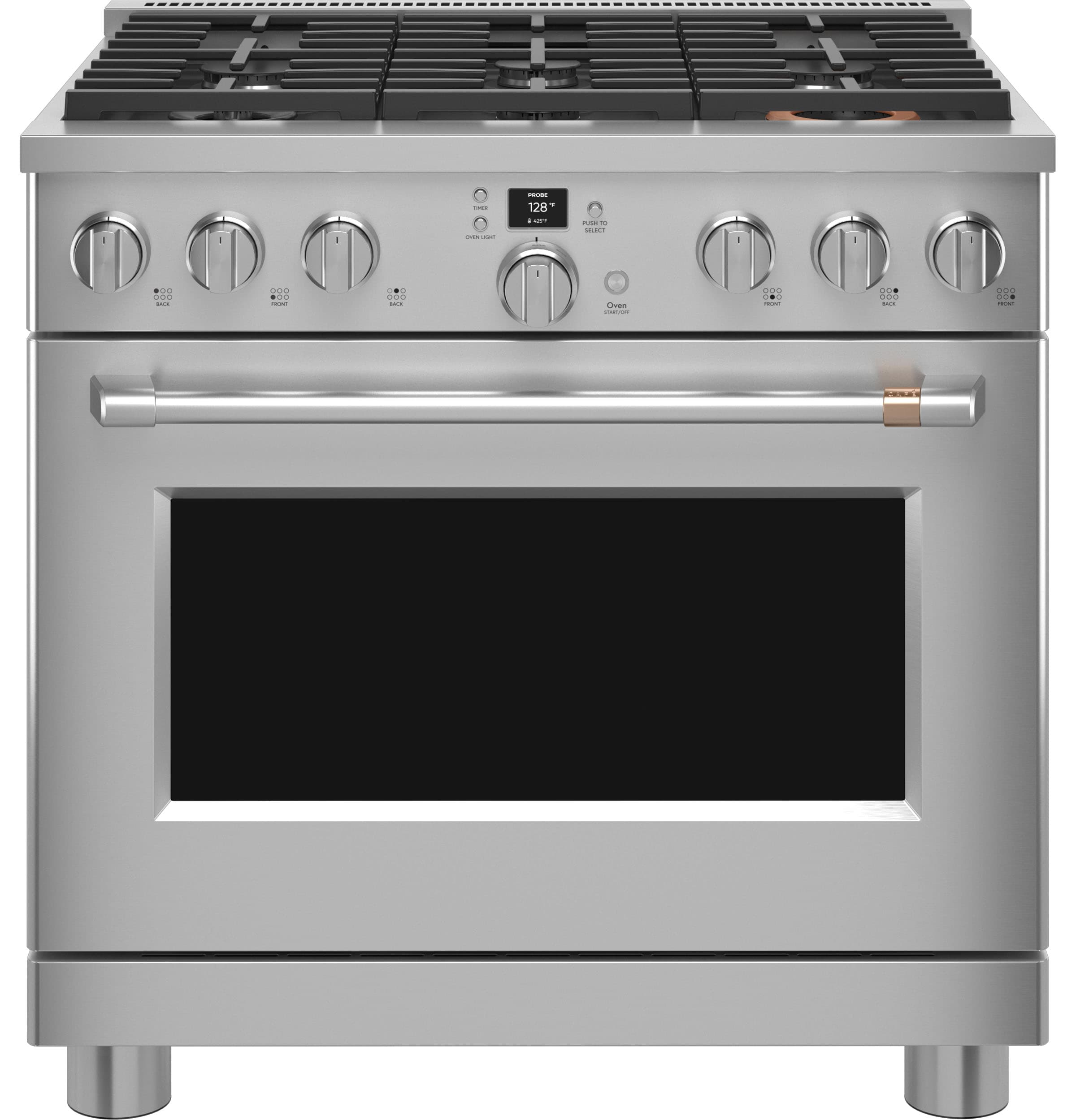 CAFÉ™ 36" Smart Dual-Fuel Commercial-Style Range with 6 Burners (Natural Gas)