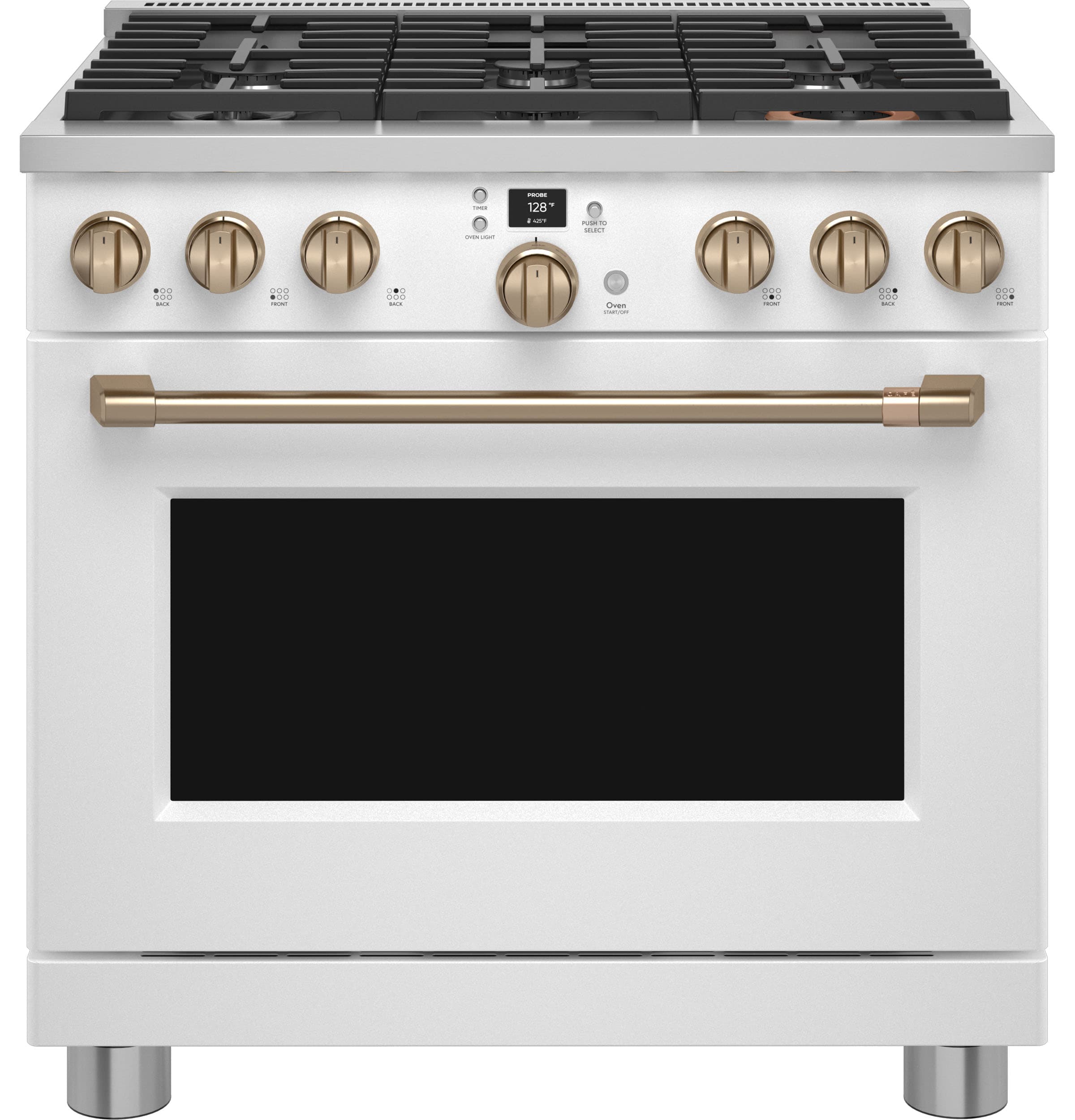 36" Smart Dual-fuel Commercial-style Range With 6 Burners (natural Gas)