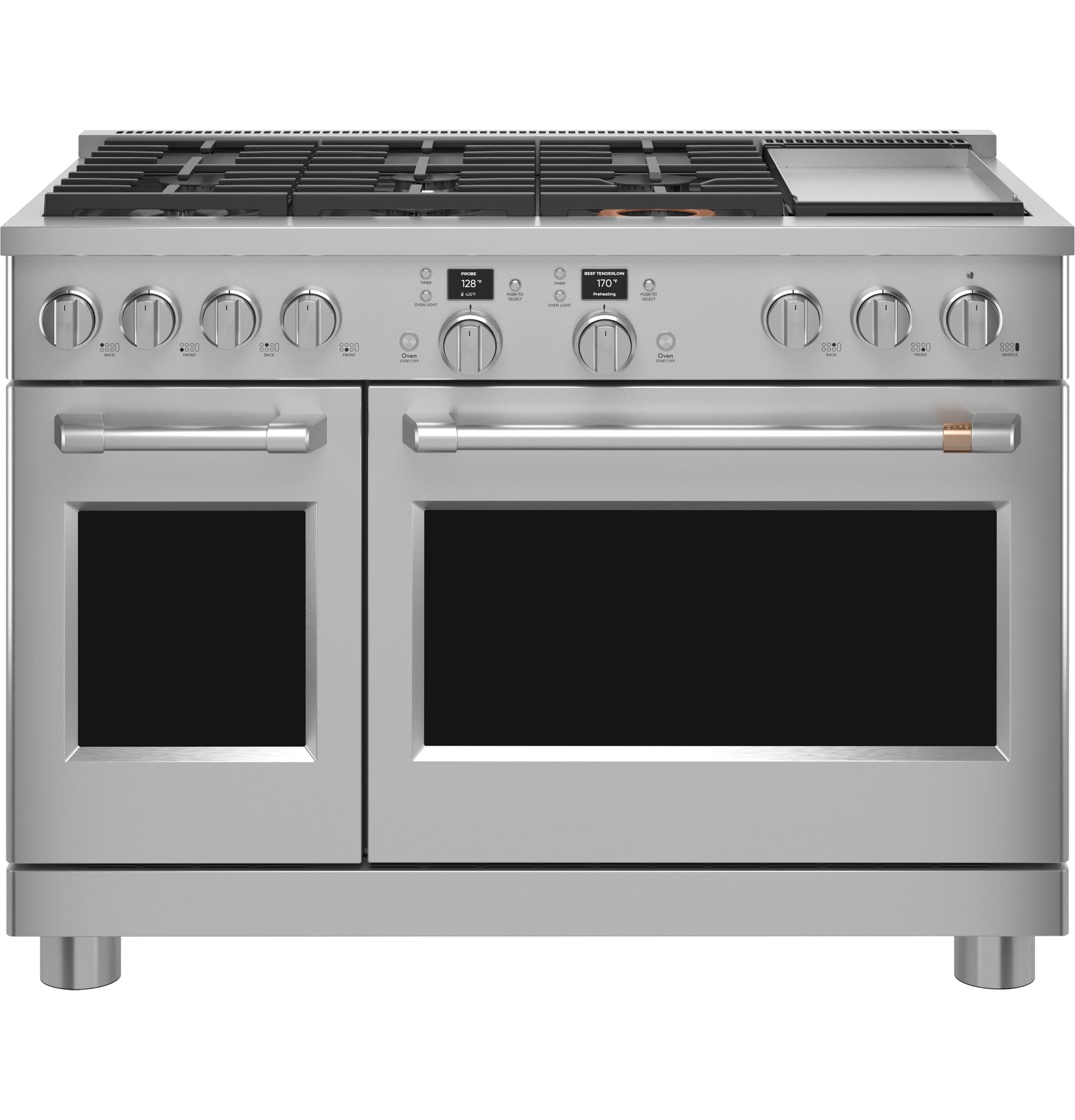 48" Smart Dual-fuel Commercial-style Range With 6 Burners And Griddle (natural Gas)