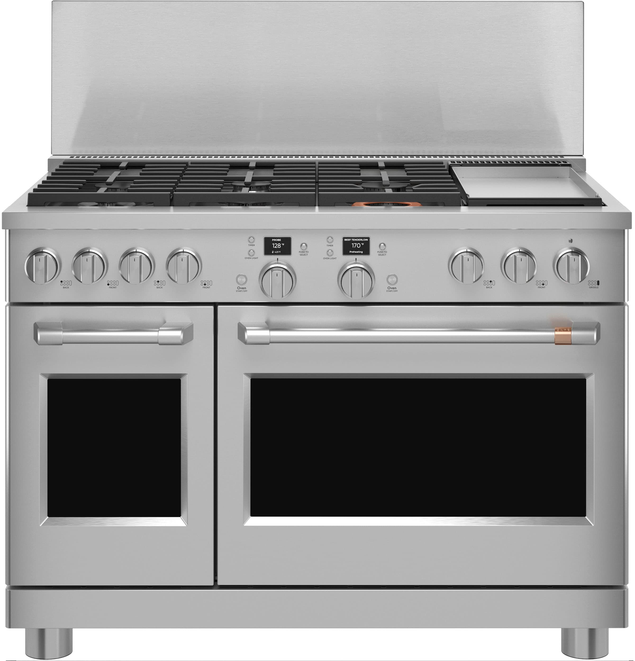 Café 48" Smart Dual-fuel Commercial-style Range With 6 Burners And Griddle (natural Gas)