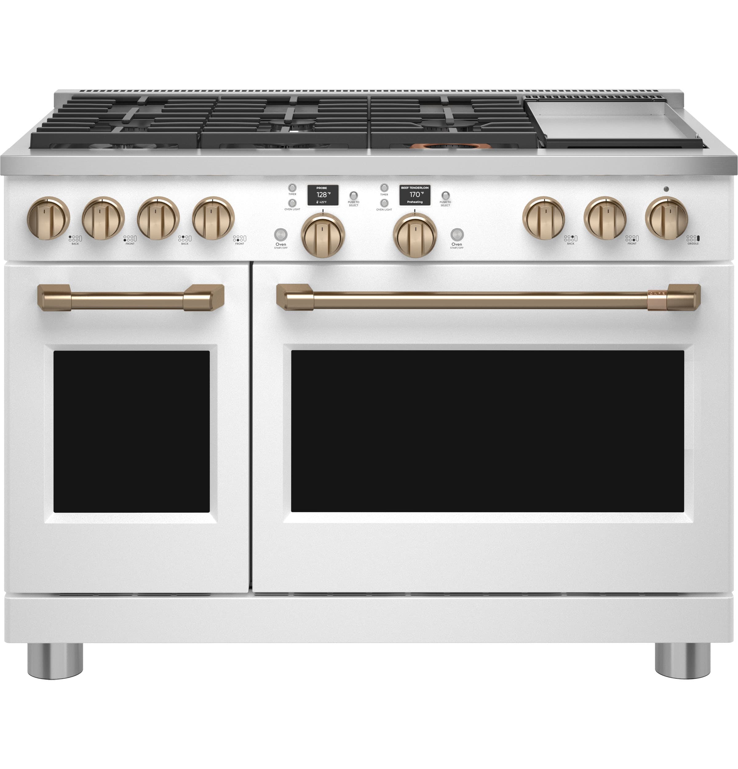 48" Smart Dual-fuel Commercial-style Range With 6 Burners And Griddle (natural Gas)