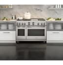GE Series 48" Dual-Fuel Professional Range with 6 Burners and Griddle (Natural Gas) view 9