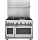 GE Series 48" Dual-Fuel Professional Range with 6 Burners and Griddle (Natural Gas) view 8