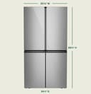 Energy Star® 28.3 Cu. Ft. Smart Quad-door Refrigerator In Platinum Glass With Dual-dispense Autofill Pitcher view 21