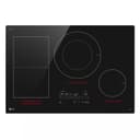 30" Induction Cooktop, 4 Elements, White Backlit, Red Bar, Bridge, Thinq® view 5