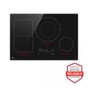 30" Induction Cooktop, 4 Elements, White Backlit, Red Bar, Bridge, Thinq® view 6