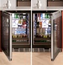 CAFÉ™ Beverage Center in Platinum Glass view 12