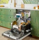 CAFÉ™ CustomFit ENERGY STAR Stainless Interior Smart Dishwasher with Ultra Wash Top Rack and LED Lights, 39 dBA in Platinum Glass view 31