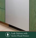 CAFÉ™ CustomFit ENERGY STAR Stainless Interior Smart Dishwasher with Ultra Wash Top Rack and LED Lights, 39 dBA in Platinum Glass view 36