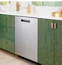 CAFÉ™ CustomFit ENERGY STAR Stainless Interior Smart Dishwasher with Ultra Wash Top Rack and LED Lights, 39 dBA in Platinum Glass view 43