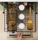 CAFÉ™ CustomFit ENERGY STAR Stainless Interior Smart Dishwasher with Ultra Wash Top Rack and LED Lights, 39 dBA in Platinum Glass view 4