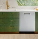 CAFÉ™ CustomFit ENERGY STAR Stainless Interior Smart Dishwasher with Ultra Wash Top Rack and LED Lights, 39 dBA in Platinum Glass view 7