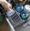 CAFÉ™ CustomFit ENERGY STAR Stainless Interior Smart Dishwasher with Ultra Wash Top Rack and LED Lights, 39 dBA in Platinum Glass view 11