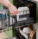 CAFÉ™ CustomFit ENERGY STAR Stainless Interior Smart Dishwasher with Ultra Wash Top Rack and LED Lights, 39 dBA in Platinum Glass view 15