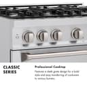 ZLINE 48 in. 6.7 cu. ft. Classic Double Oven Dual Fuel Range with 8 Burner Gas Cooktop in Stainless Steel (CDR48) view 13
