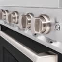ZLINE 30 in. 4.2 cu. ft. Classic Dual Fuel Range with 4 Burner Gas Cooktop and Electric Convection Oven in Stainless Steel with Black Matte Door (CDR-BLM-30) view 9