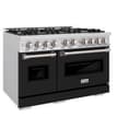 48 in. 6.7 cu. ft. Classic Double Oven Dual Fuel Range with 8 Burner Gas Cooktop view 4