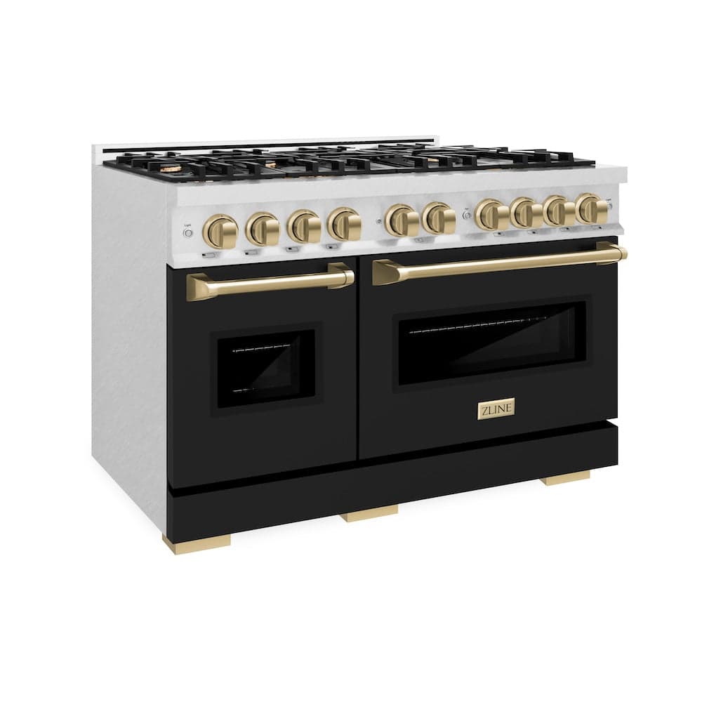 Autograph Edition 48 in. 6.7 cu. ft. Classic Double Oven Dual Fuel Range with 8 Burner Gas Cooktop