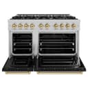 Autograph Edition 48 in. 6.7 cu. ft. Classic Double Oven Dual Fuel Range with 8 Burner Gas Cooktop view 4