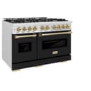 Autograph Edition 48 in. 6.7 cu. ft. Classic Double Oven Dual Fuel Range with 8 Burner Gas Cooktop view 7