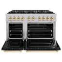 Autograph Edition 48 in. 6.7 cu. ft. Classic Double Oven Dual Fuel Range with 8 Burner Gas Cooktop view 3
