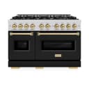 Autograph Edition 48 in. 6.7 cu. ft. Classic Double Oven Dual Fuel Range with 8 Burner Gas Cooktop view 2