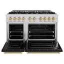 Autograph Edition 48 in. 6.7 cu. ft. Classic Double Oven Dual Fuel Range with 8 Burner Gas Cooktop view 4