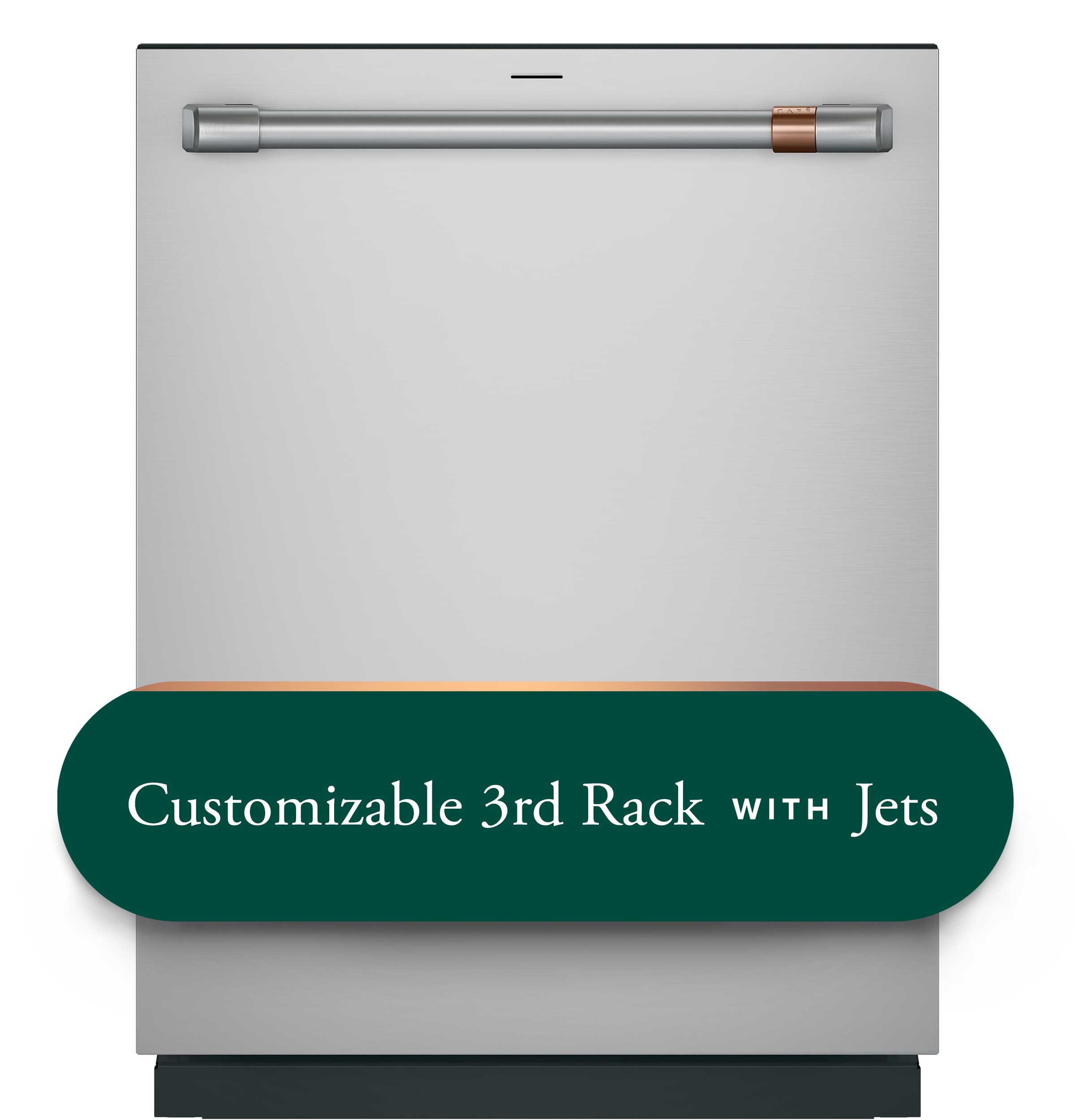 CAFÉ™ CustomFit ENERGY STAR Stainless Interior Smart Dishwasher with Ultra Wash Top Rack and Dual Convection Ultra Dry, 44 dBA