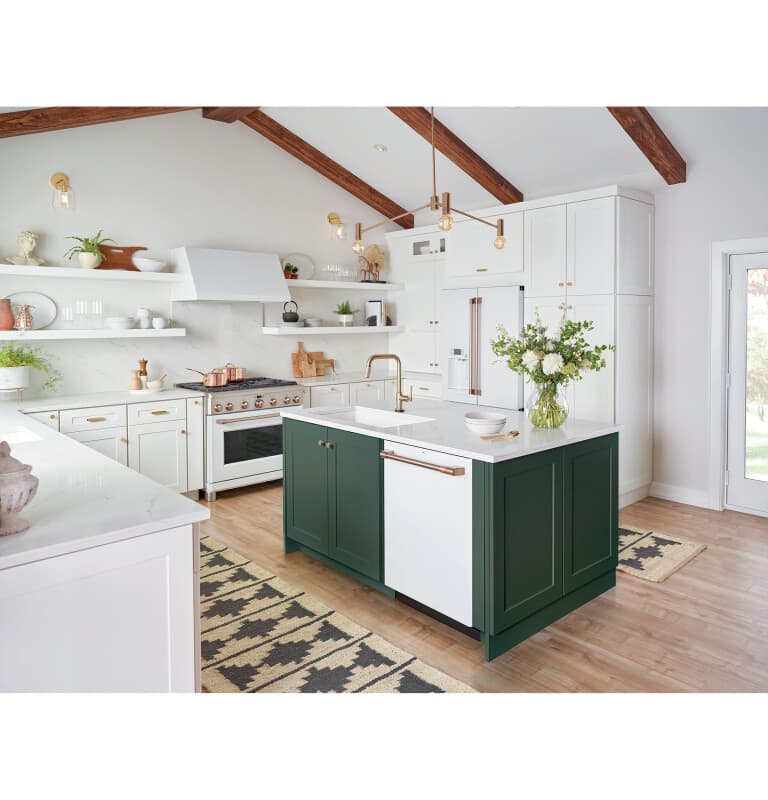 Stainless Interior Built-In Dishwasher with Hidden Controls