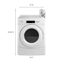 27" Commercial Electric Front-Load Dryer Featuring Factory-Installed Coin Drop with Coin Box view 1