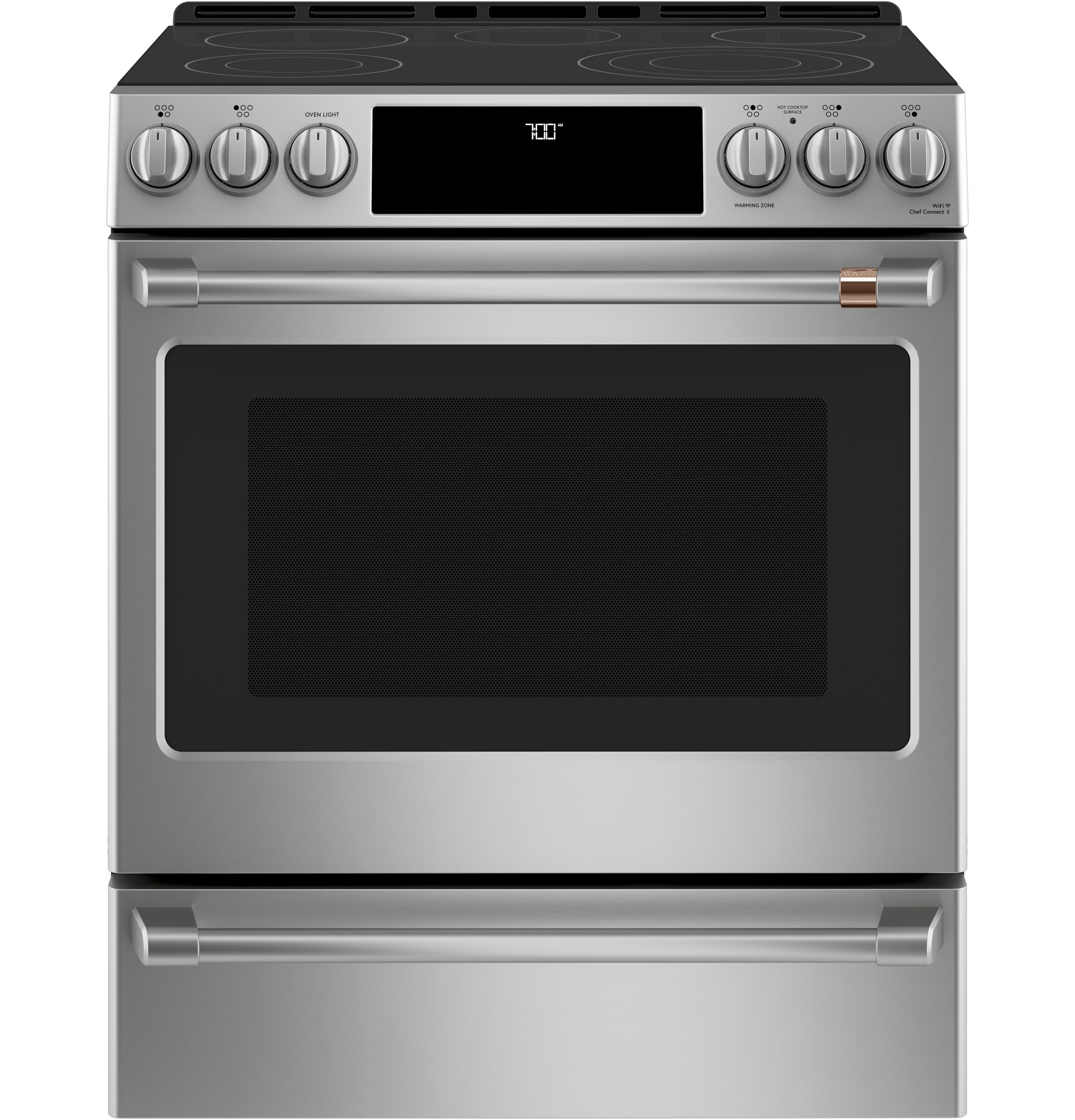 CAFÉ™ 30" Smart Slide-In, Front-Control, Radiant and Convection Range