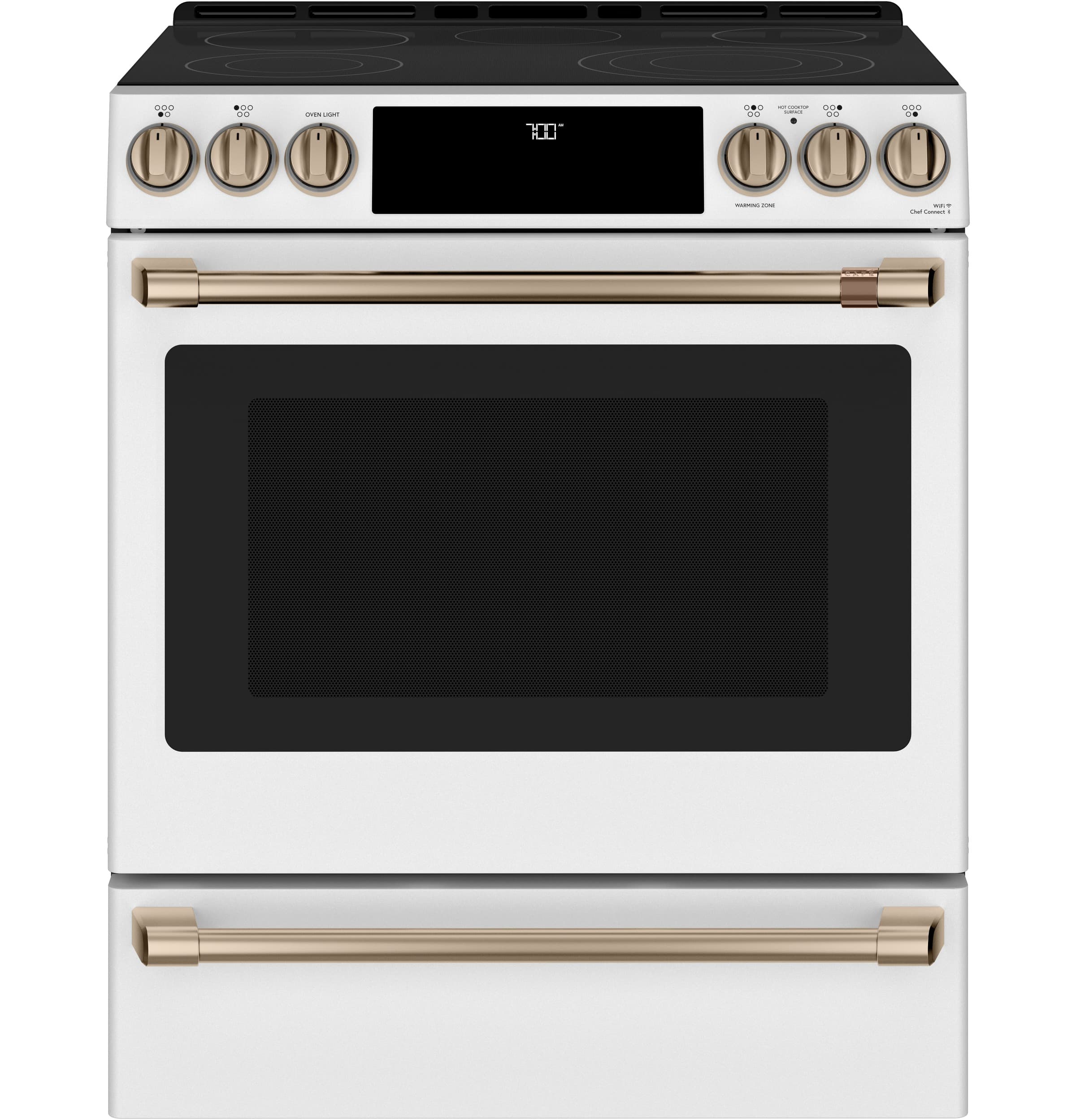 CAFÉ™ 30" Smart Slide-In, Front-Control, Radiant and Convection Range