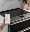 CAFÉ™ 30" Smart Slide-In, Front-Control, Radiant and Convection Double-Oven Range in Platinum Glass view 7