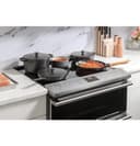 CAFÉ™ 30" Smart Slide-In, Front-Control, Radiant and Convection Double-Oven Range in Platinum Glass view 9